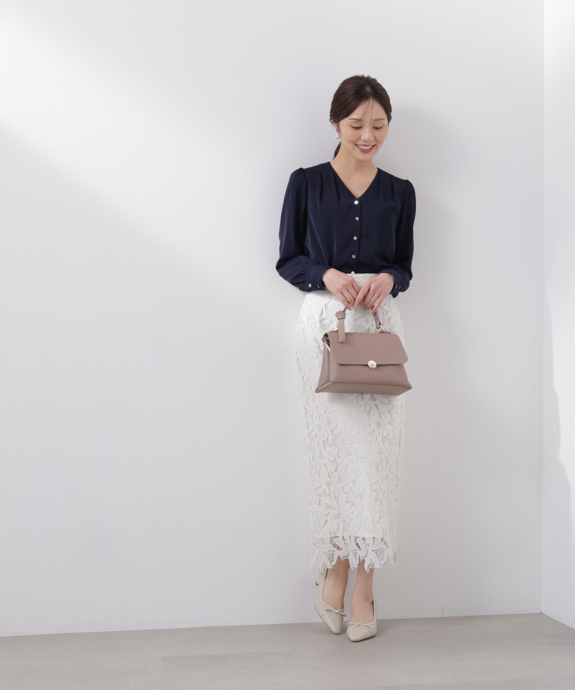 PROPORTION BODY DRESSING「レースタイトスカート　26SS」|スカート|