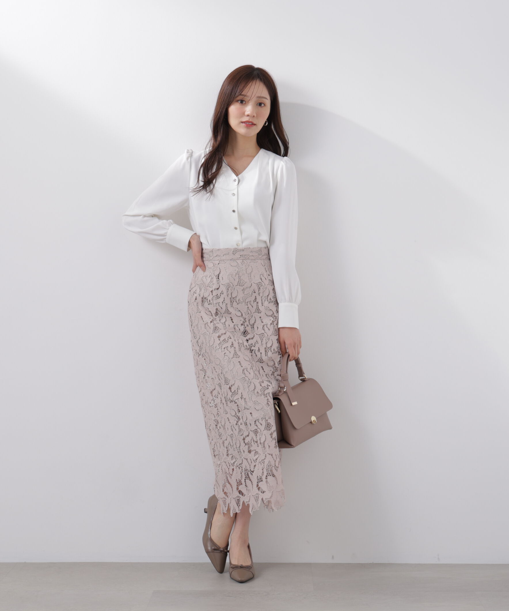 PROPORTION BODY DRESSING「レースタイトスカート　26SS」|スカート|