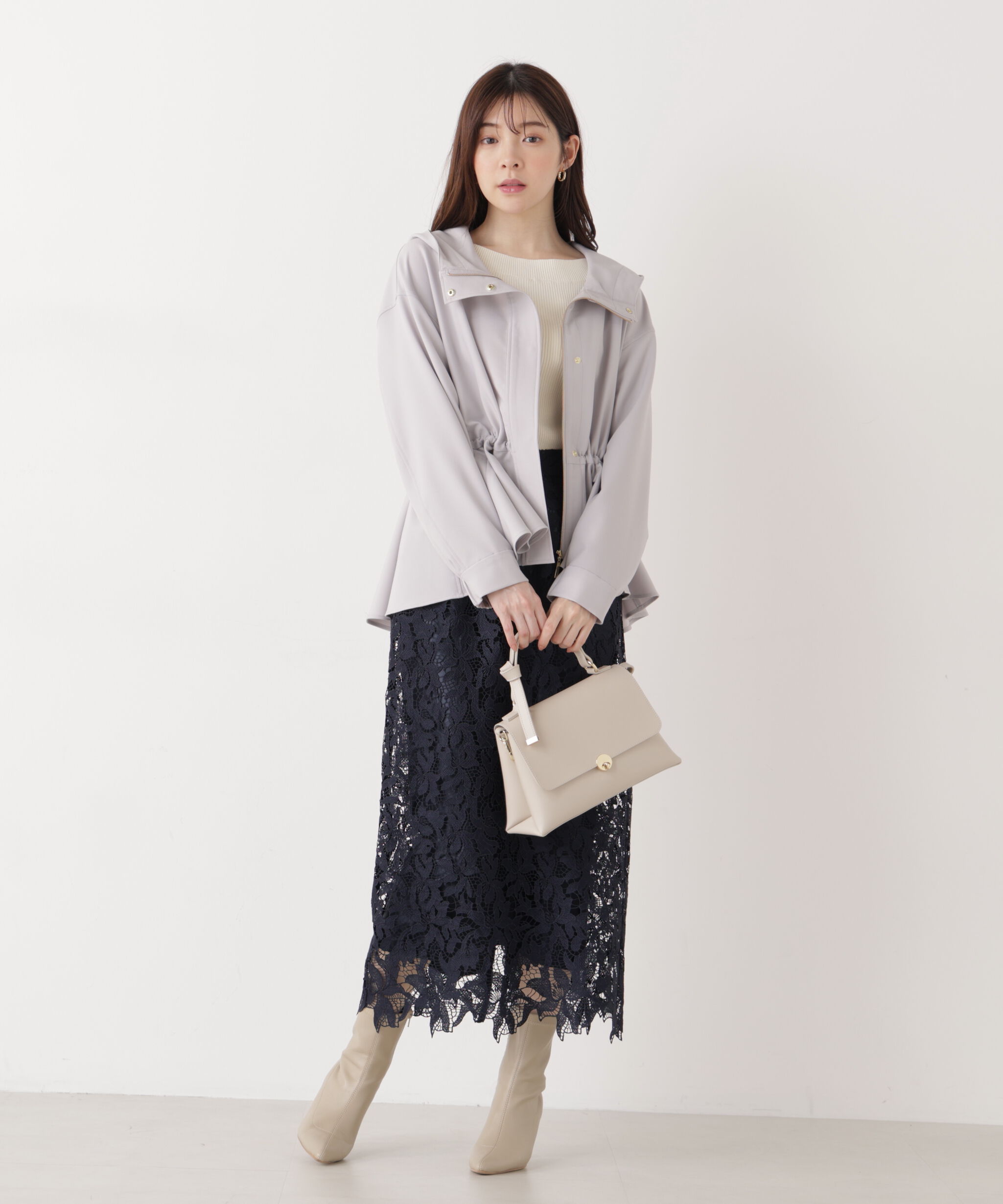 PROPORTION BODY DRESSING「レースタイトスカート　26SS」|スカート|