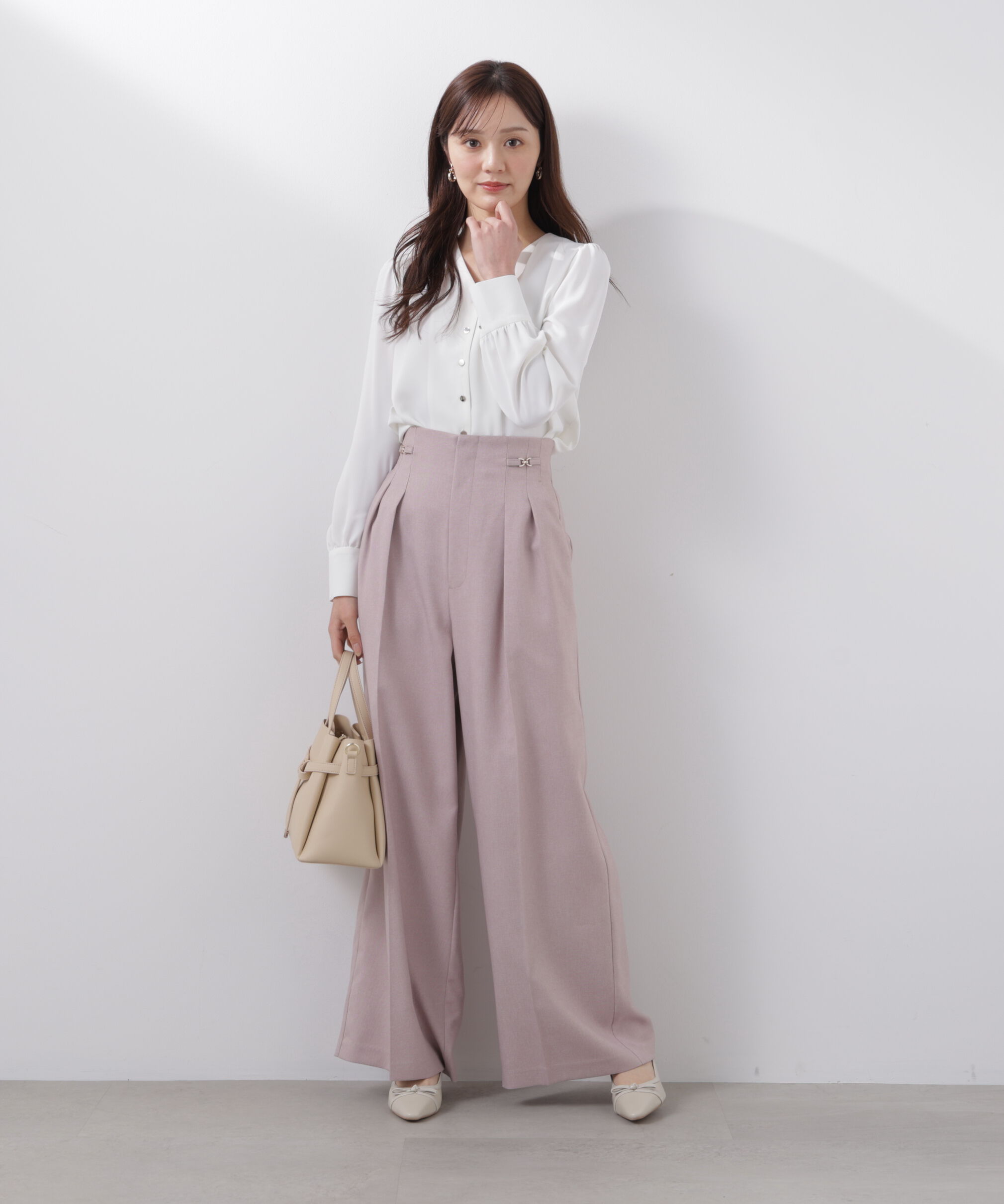 PROPORTION BODY DRESSING「ビットハイウエストワイドパンツ　26SS」|その他|