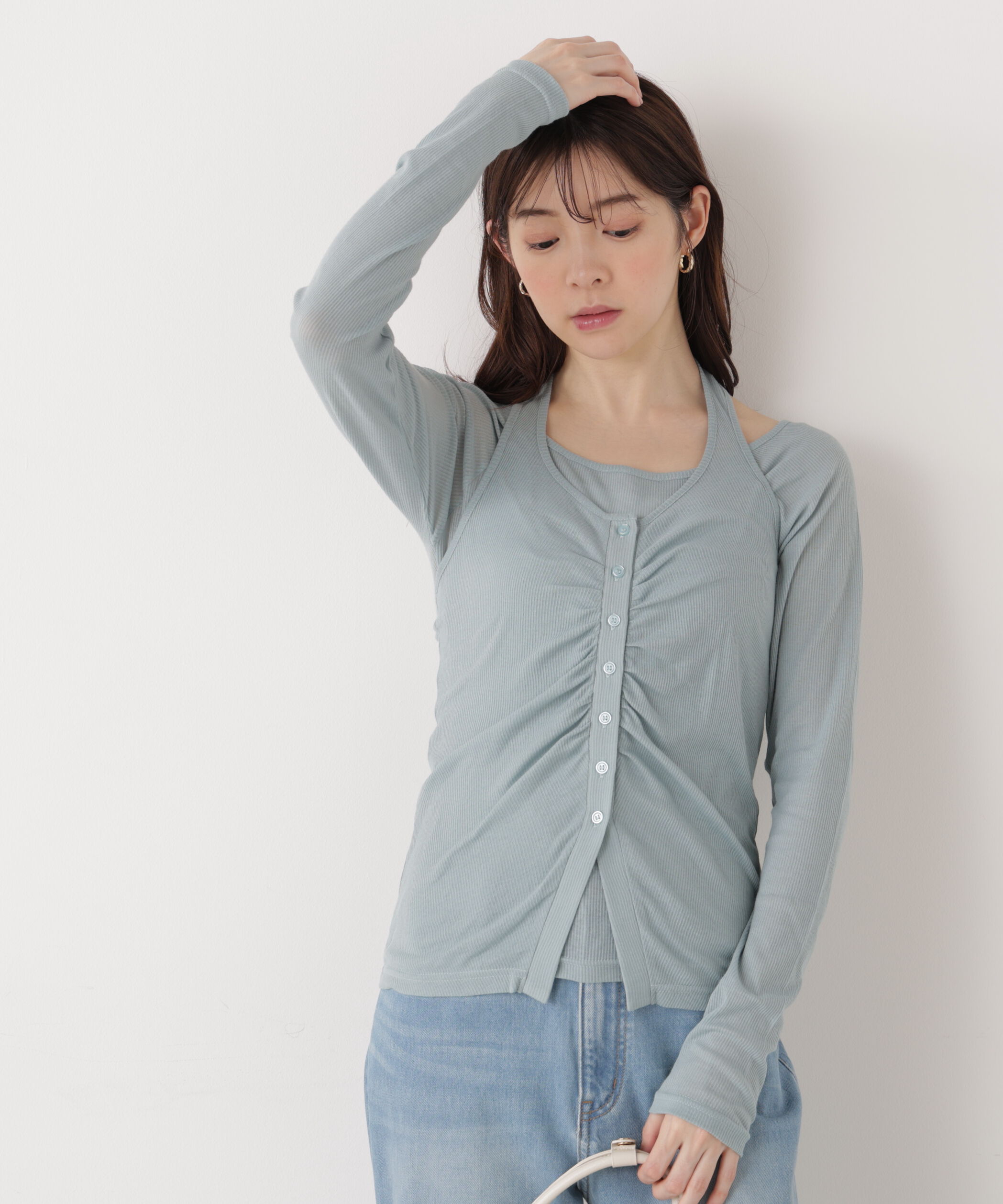 PROPORTION BODY DRESSING「〈a/mie〉ホルターネックカット SETUP　26SS」|Tシャツ・カットソー|