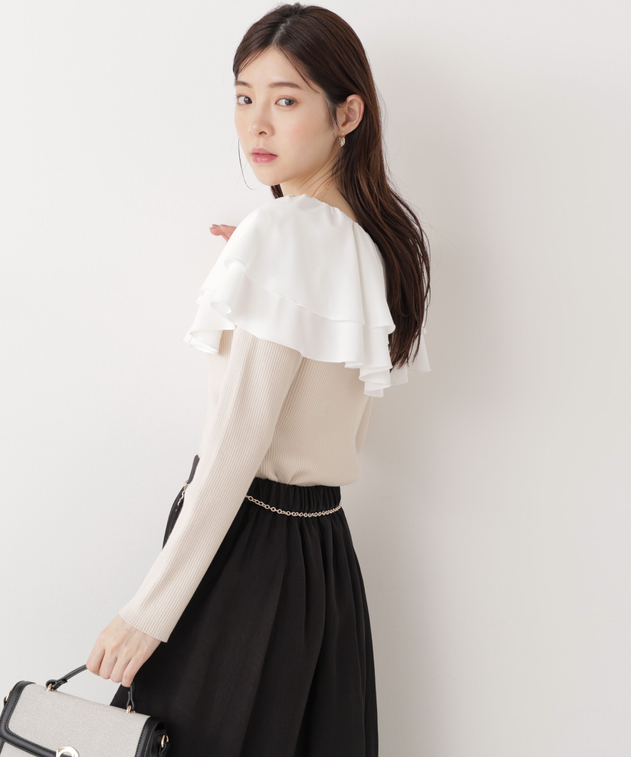 PROPORTION BODY DRESSING「ボリュームラッフルニット　　26SS」|ニット・セーター|