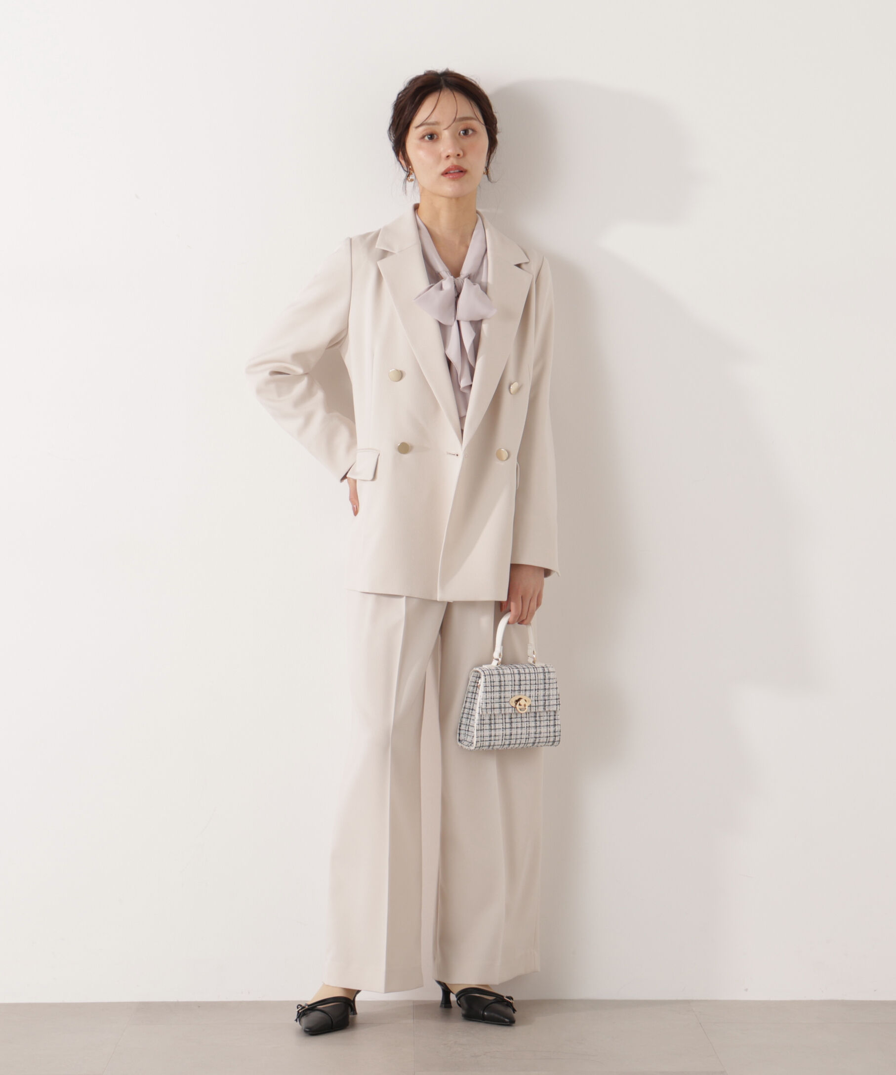 PROPORTION BODY DRESSING「ラッフルリボンブラウス　26SS」|シャツ・ブラウス|