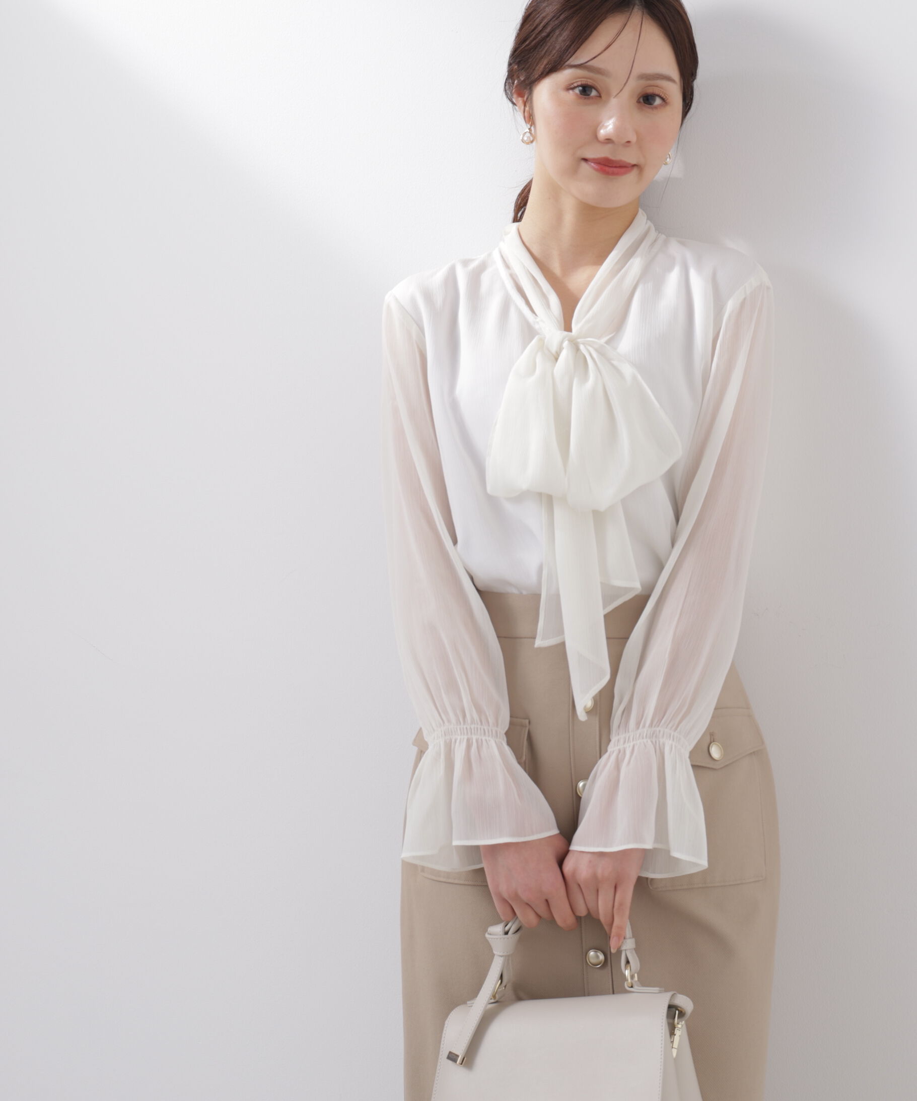 PROPORTION BODY DRESSING「ビッグリボンブラウス　26SS」|シャツ・ブラウス|