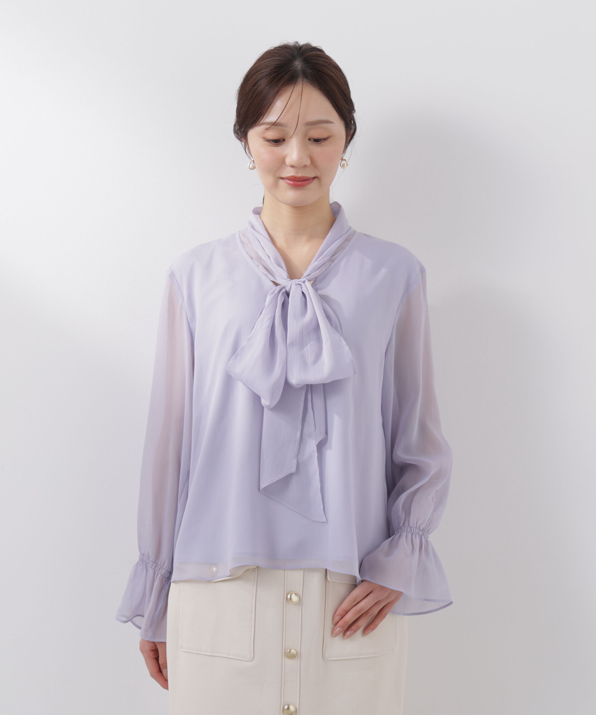 PROPORTION BODY DRESSING「ビッグリボンブラウス　26SS」|シャツ・ブラウス|