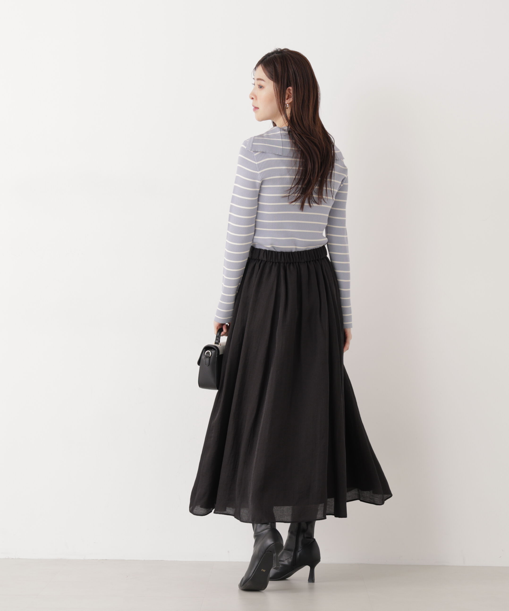 PROPORTION BODY DRESSING「チェーン付きギャザースカート　26SS」|スカート|