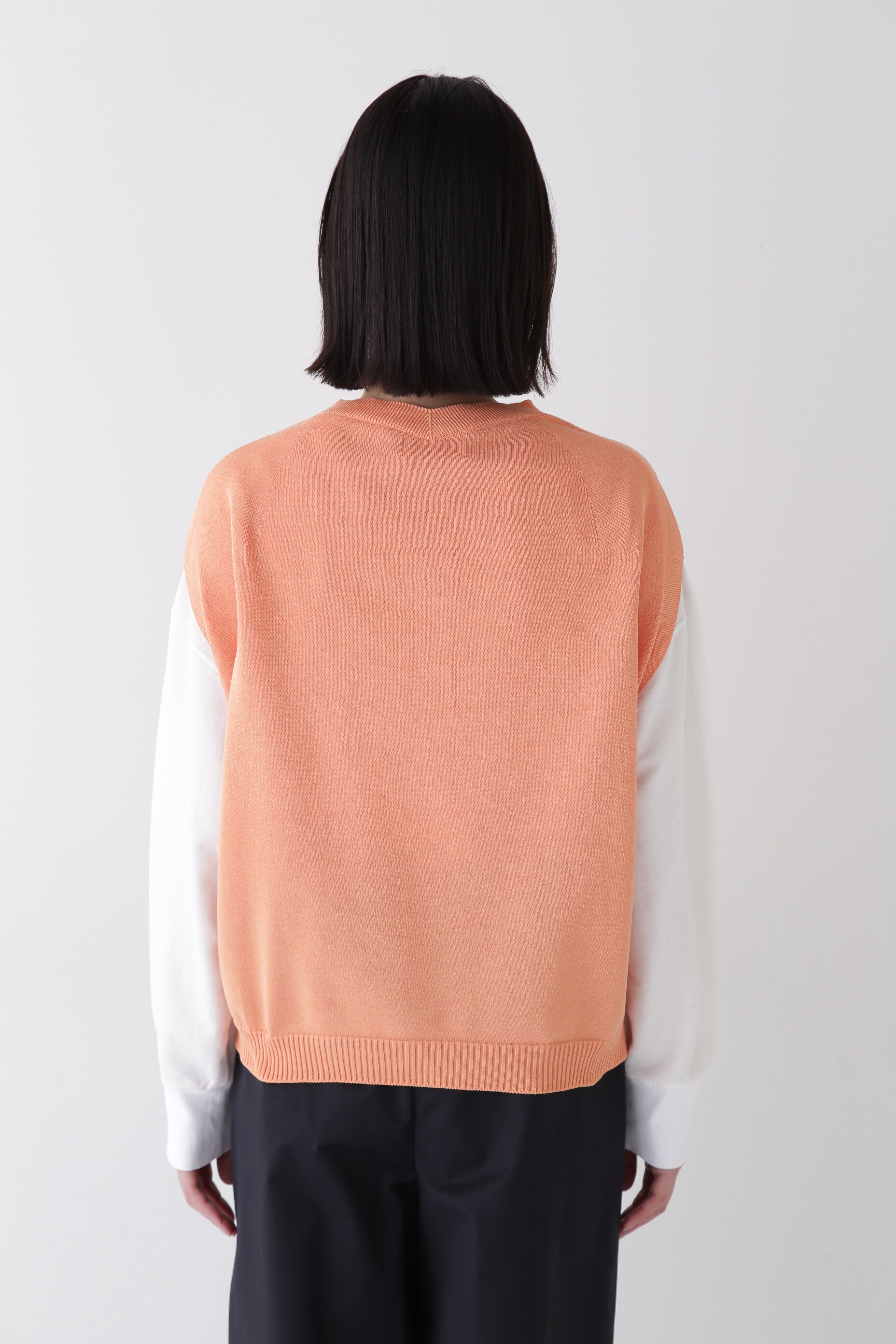  「◆【ウォッシャブル】ハイゲージクルーネックニットベスト」|ニット・セーター|