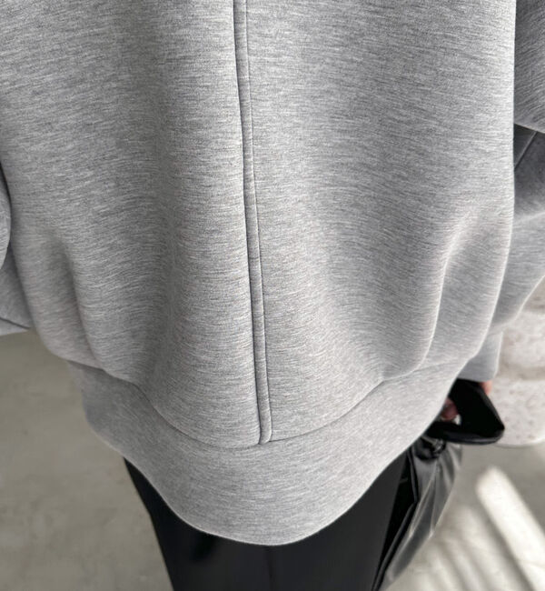 Doux archives「Ｗ　ＺＩＰボンディングノーカラーブルゾン」|Tシャツ・カットソー|