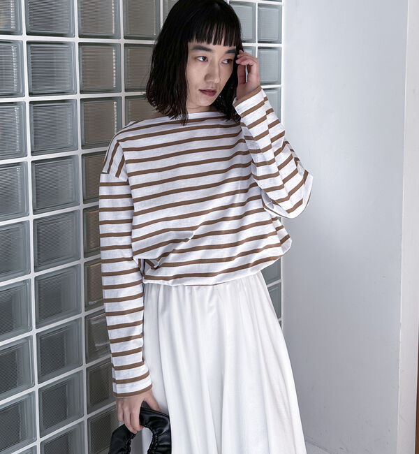 Doux archives「【Ｌｅ　ｍｉｎｏｒ】Ｂａｓｉｃ　ｏｖｅｒ　ｓｉｚｅ　ｌｏｎｇ　ｓｌｅｅｖｅ」|Tシャツ・カットソー|