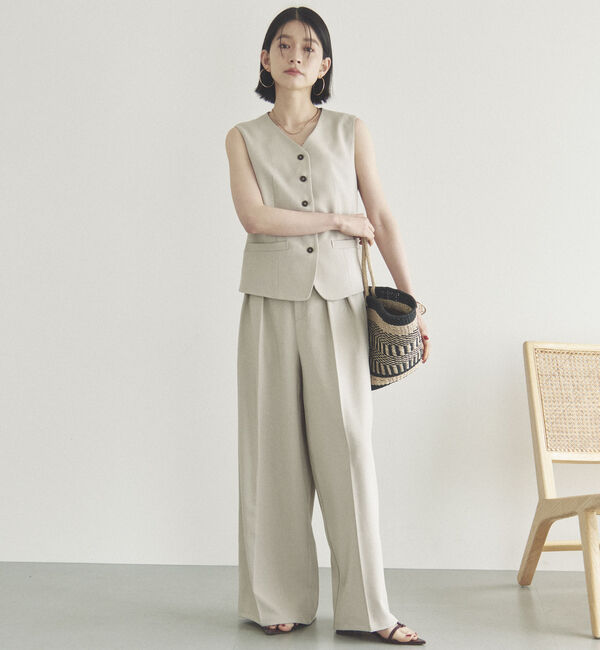Doux archives「２タックワイドパンツ」|チノ|