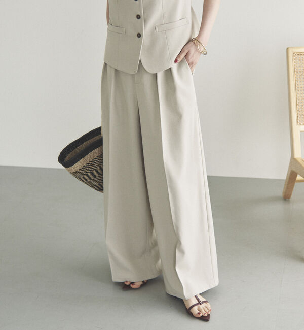 Doux archives「２タックワイドパンツ」|チノ|