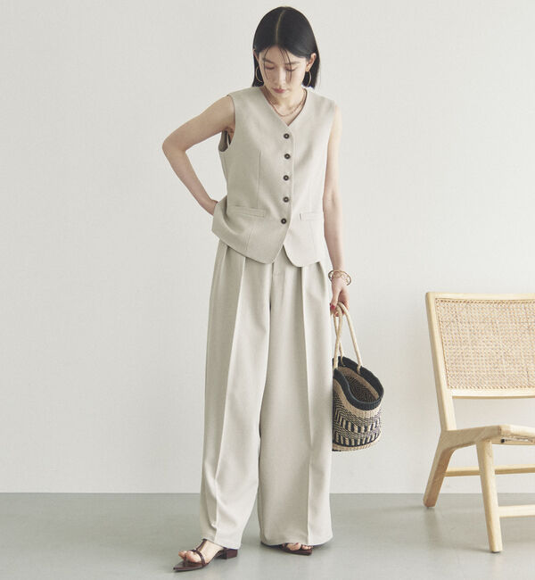 Doux archives「２タックワイドパンツ」|チノ|