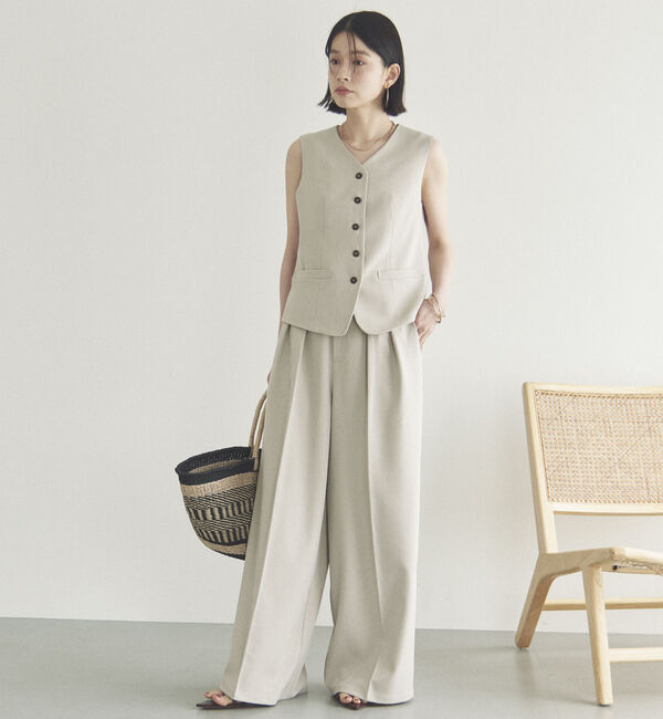 Doux archives「２タックワイドパンツ」|チノ|