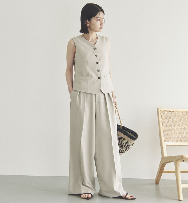 Doux archives「２タックワイドパンツ」|チノ|