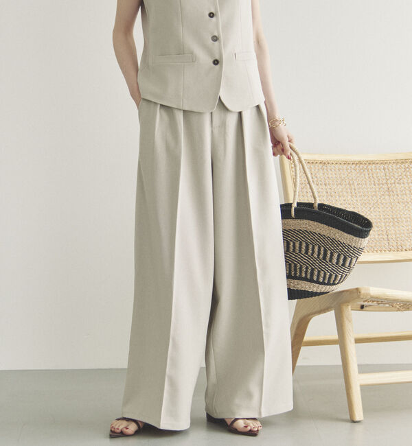 Doux archives「２タックワイドパンツ」|チノ|