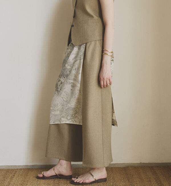 Doux archives「２タックワイドパンツ」|チノ|
