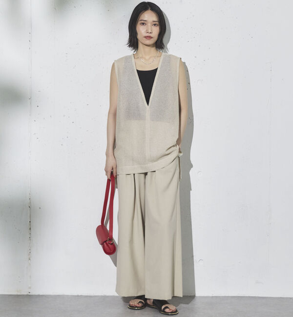 Doux archives「ラメメッシュベスト」|テーラードジャケット|