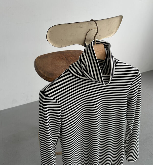 Doux archives「ボーダータートルネックインナー」|Tシャツ・カットソー|