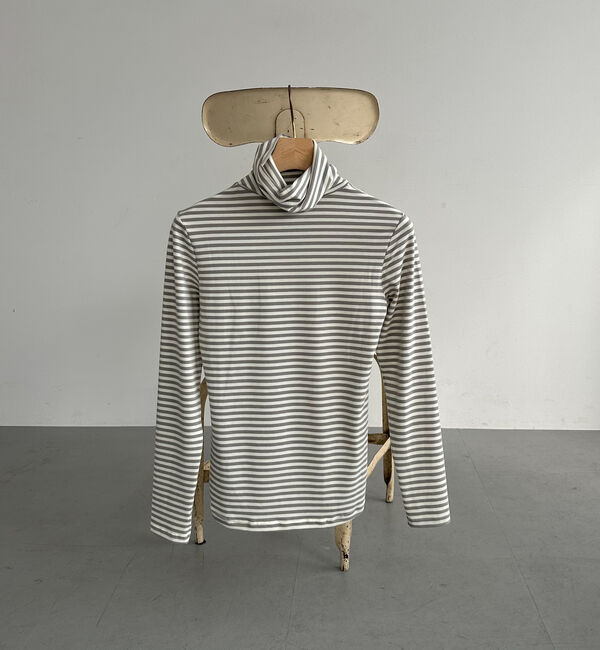 Doux archives「ボーダータートルネックインナー」|Tシャツ・カットソー|