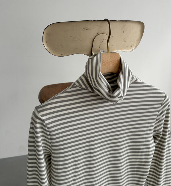 Doux archives「ボーダータートルネックインナー」|Tシャツ・カットソー|