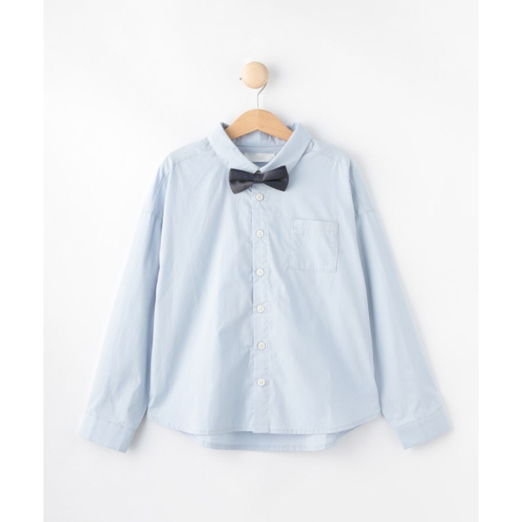 SHOO･LA･RUE「【100-140cm/プチセレ】蝶ネクタイ付きシャツ」|シャツ・ブラウス|