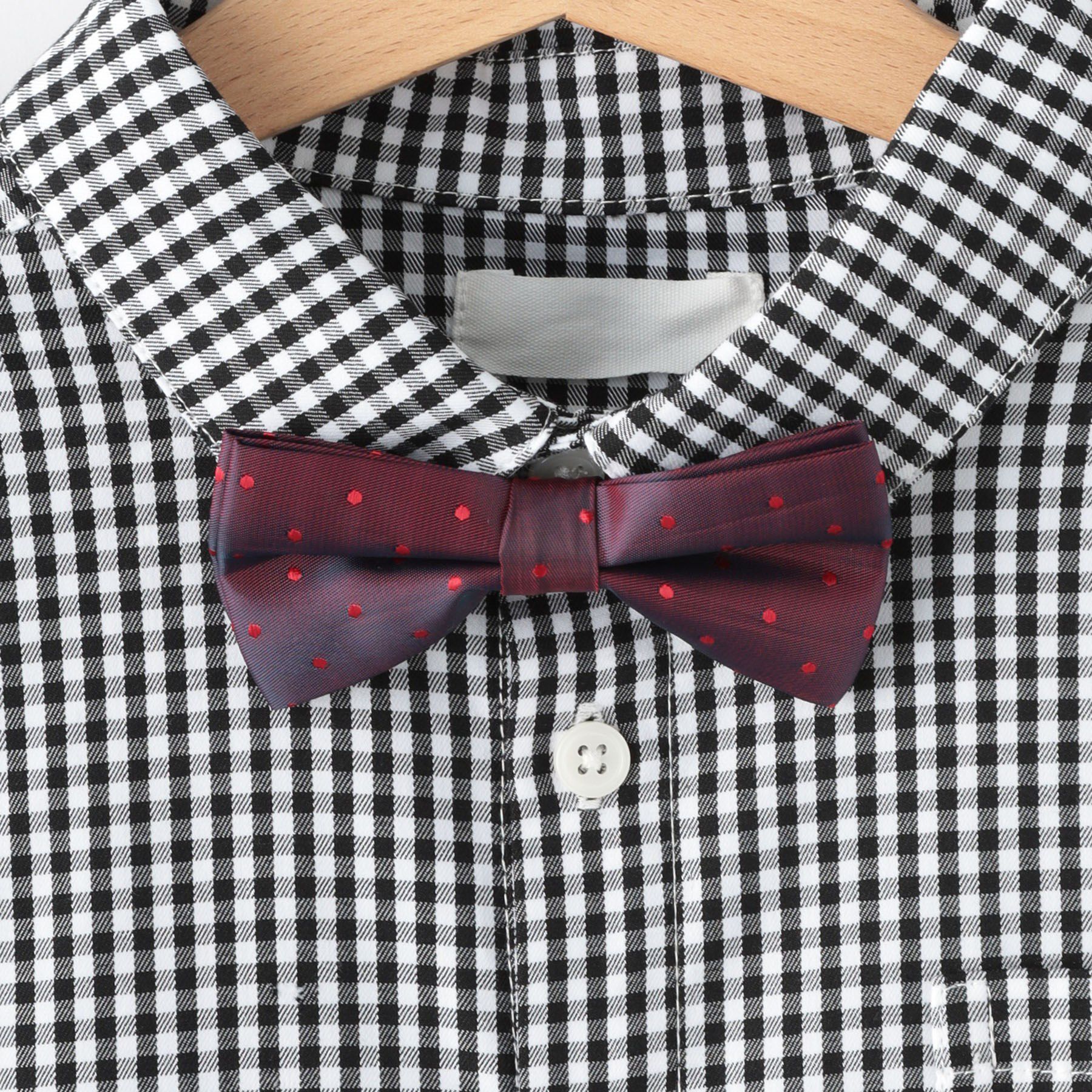 SHOO･LA･RUE「【100-140cm/プチセレ】蝶ネクタイ付きシャツ」|シャツ・ブラウス|