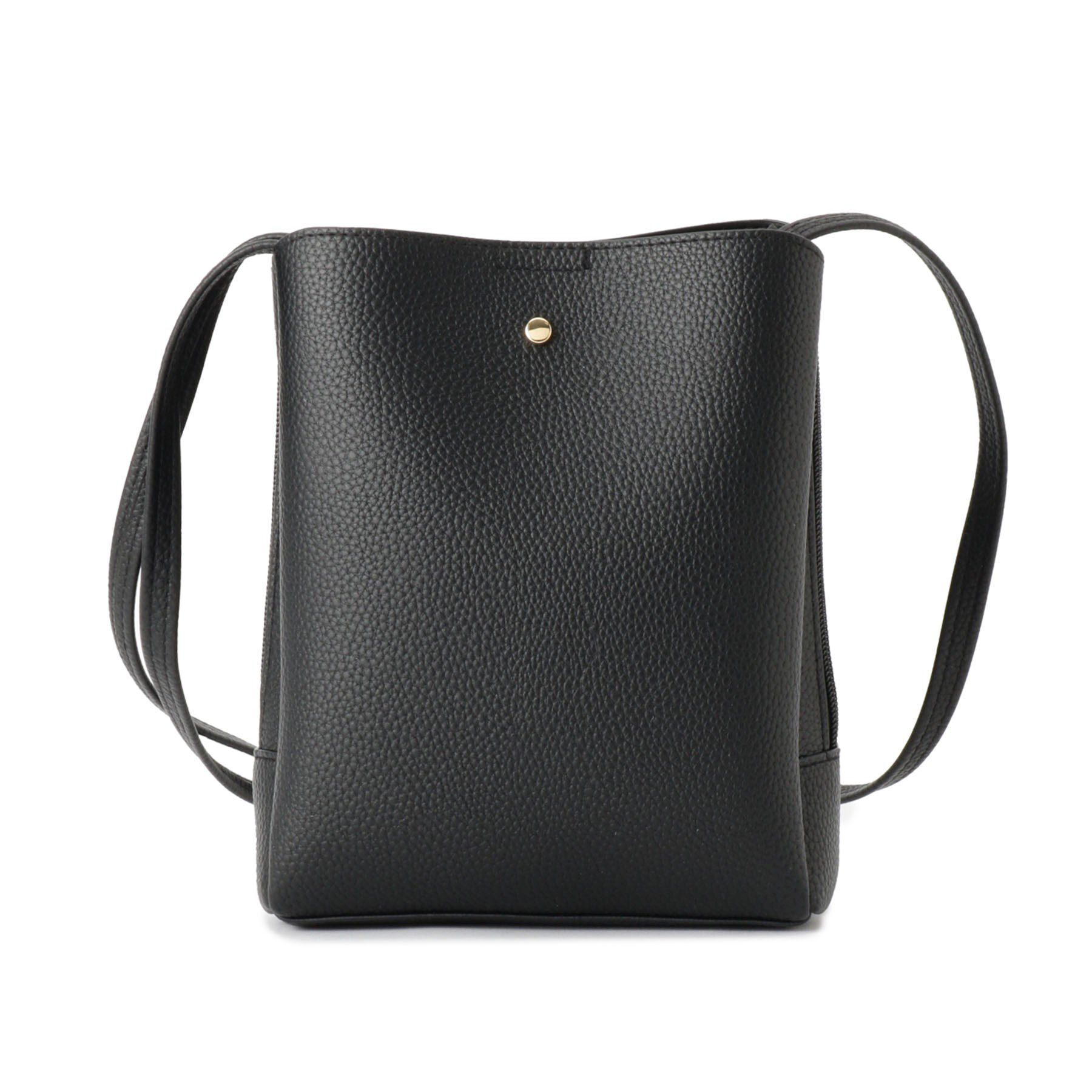 SHOO･LA･RUE「【軽量】ふわっと軽い 3層ショルダーバッグ」|ショルダー・メッセンジャー|ブラック(019)