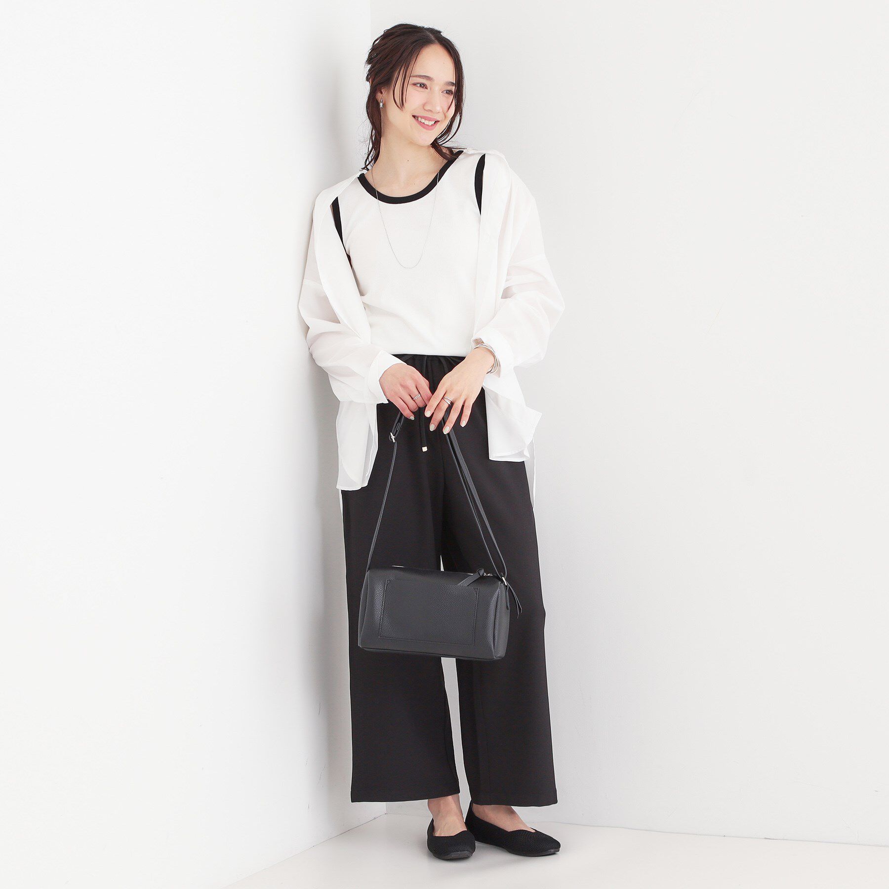 SHOO･LA･RUE「【S-LL】2WAYネック リブタンクトップ」|キャミソール|