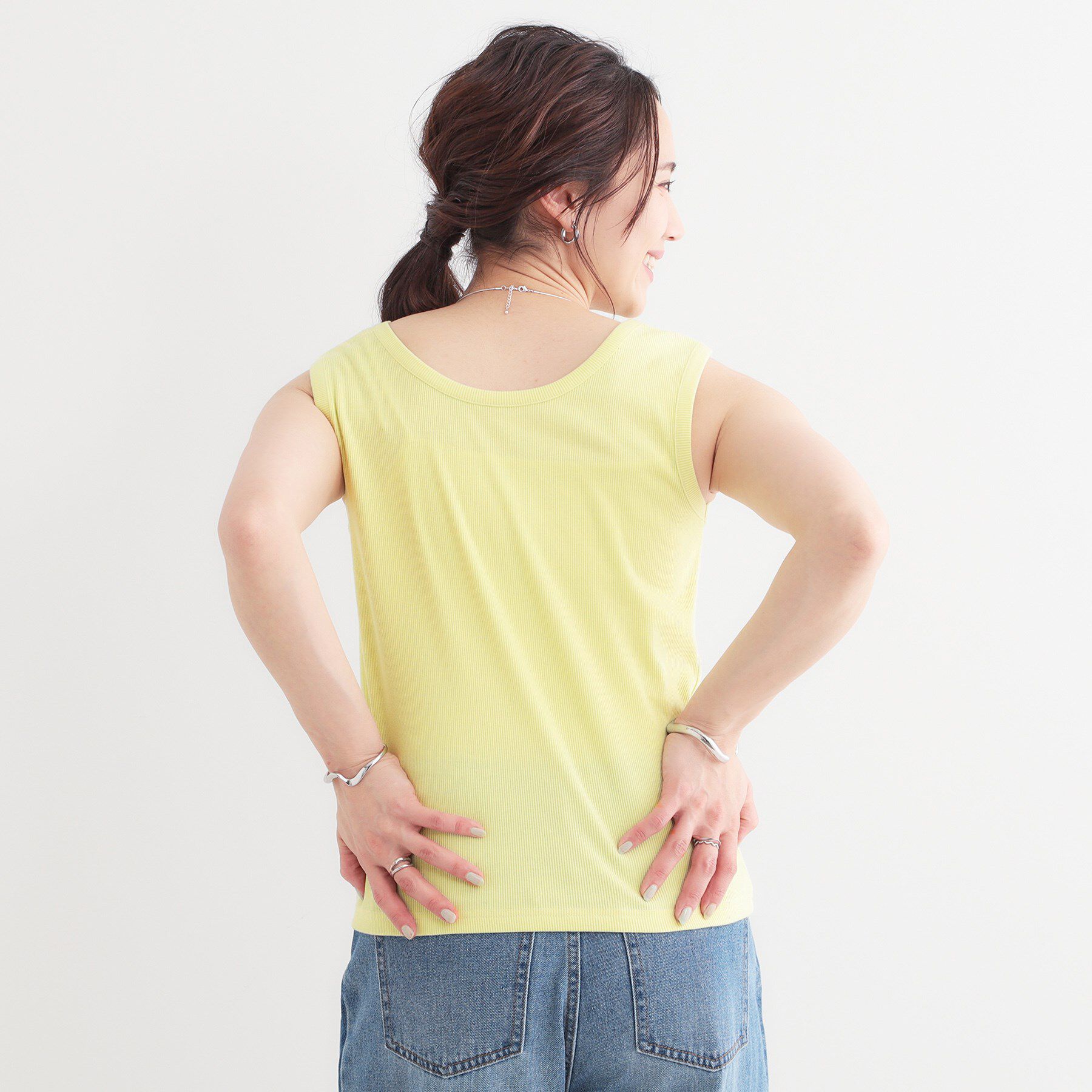 SHOO･LA･RUE「【S-LL】2WAYネック リブタンクトップ」|キャミソール|