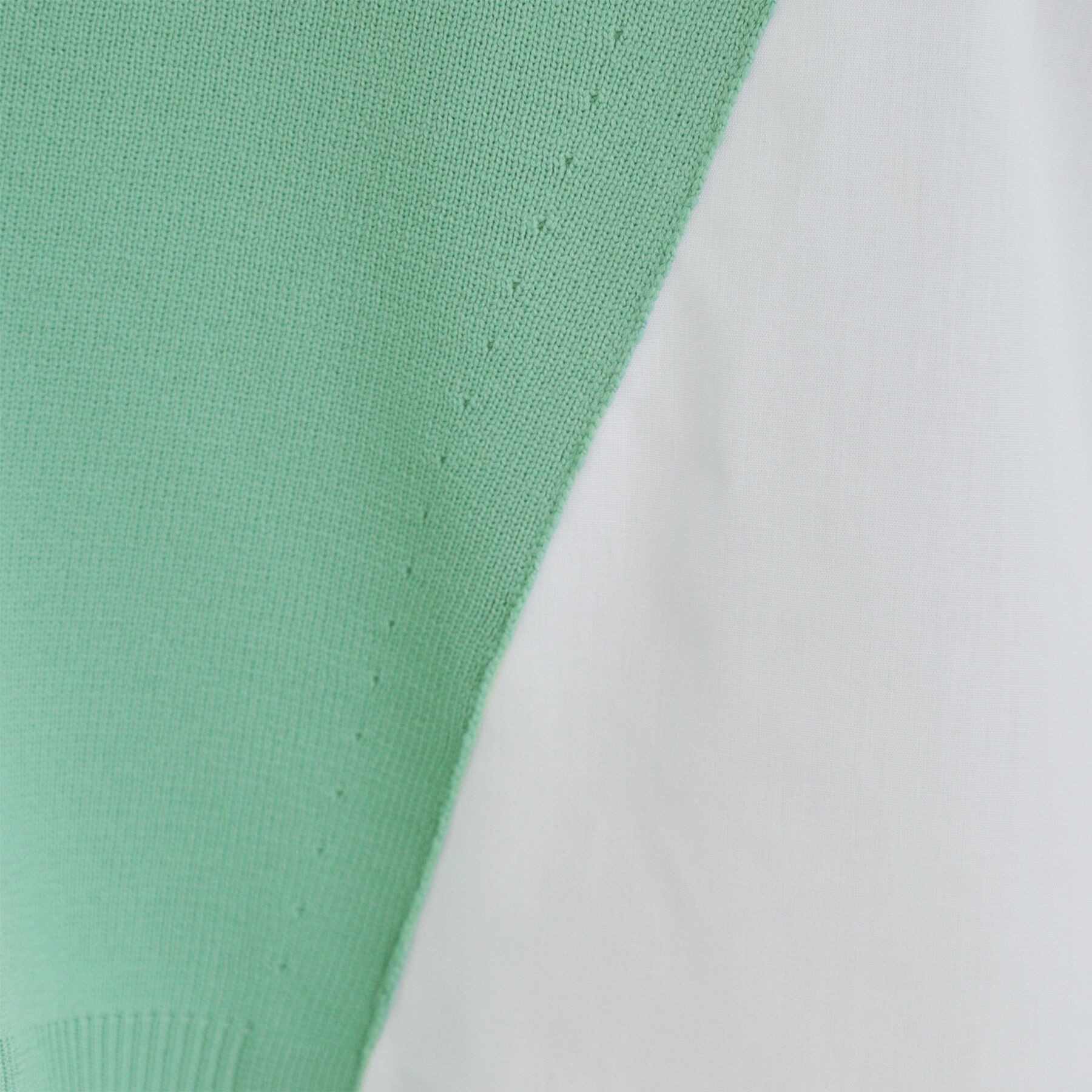 SHOO･LA･RUE「【洗濯機可/S-LL/体型カバー/Aライン】横姿もきれい見え スポンディッシュ サイドフェイクトップ」|ニット・セーター|