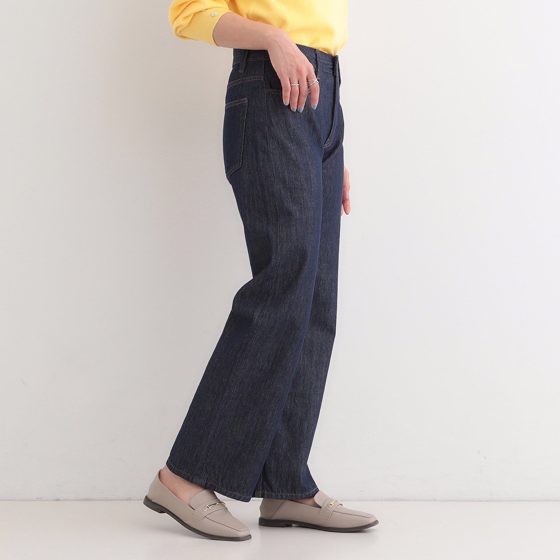 SHOO･LA･RUE「【SHOO・LA・RUE DENIM】程よいゆとりの ストレートデニムパンツ」|デニム|