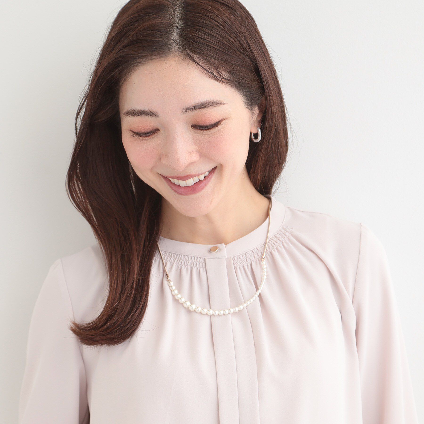 SHOO･LA･RUE「スライダーフェイクパールネックレス」|ネックレス|