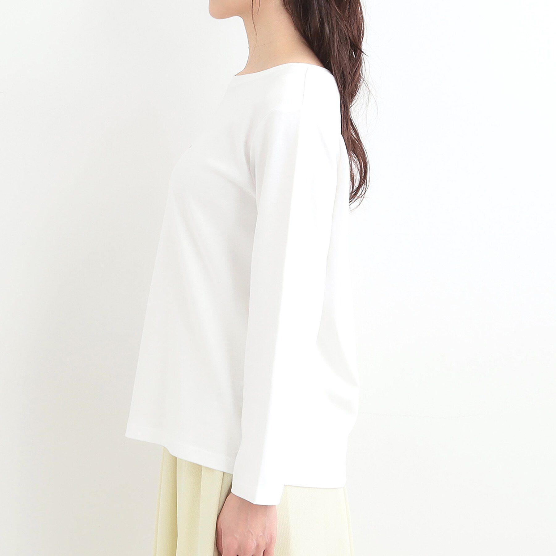 SHOO･LA･RUE「【接触冷感、UVカット、抗菌防臭】スムース ロゴロンT」|Tシャツ・カットソー|