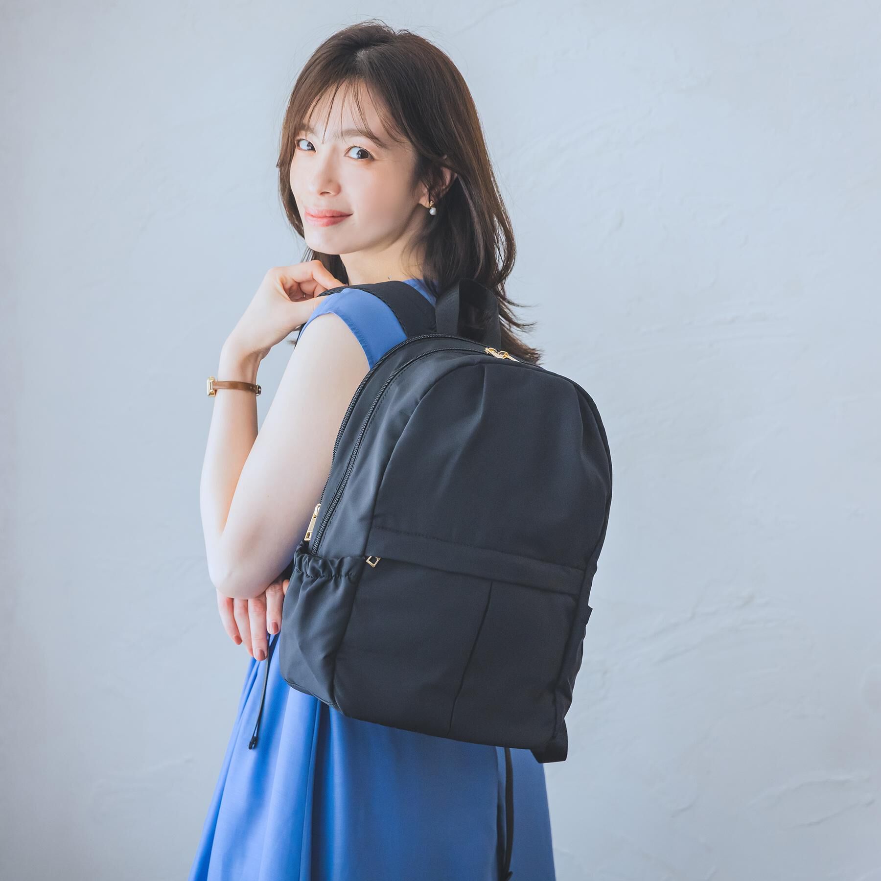 ITS&rsquo;DEMO「【A4対応／9ポケット】ふんわり軽量リュック」|リュック|