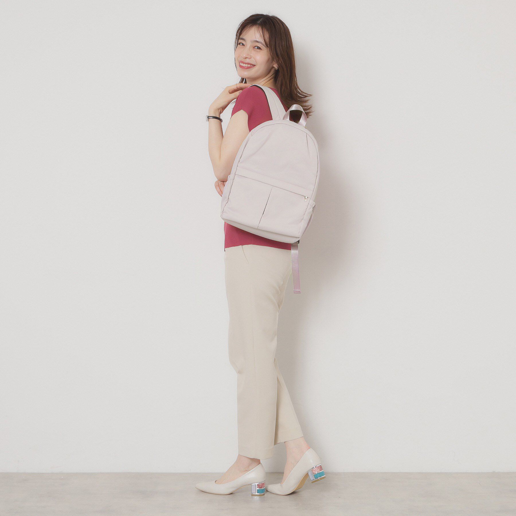 ITS&rsquo;DEMO「【A4対応／9ポケット】ふんわり軽量リュック」|リュック|