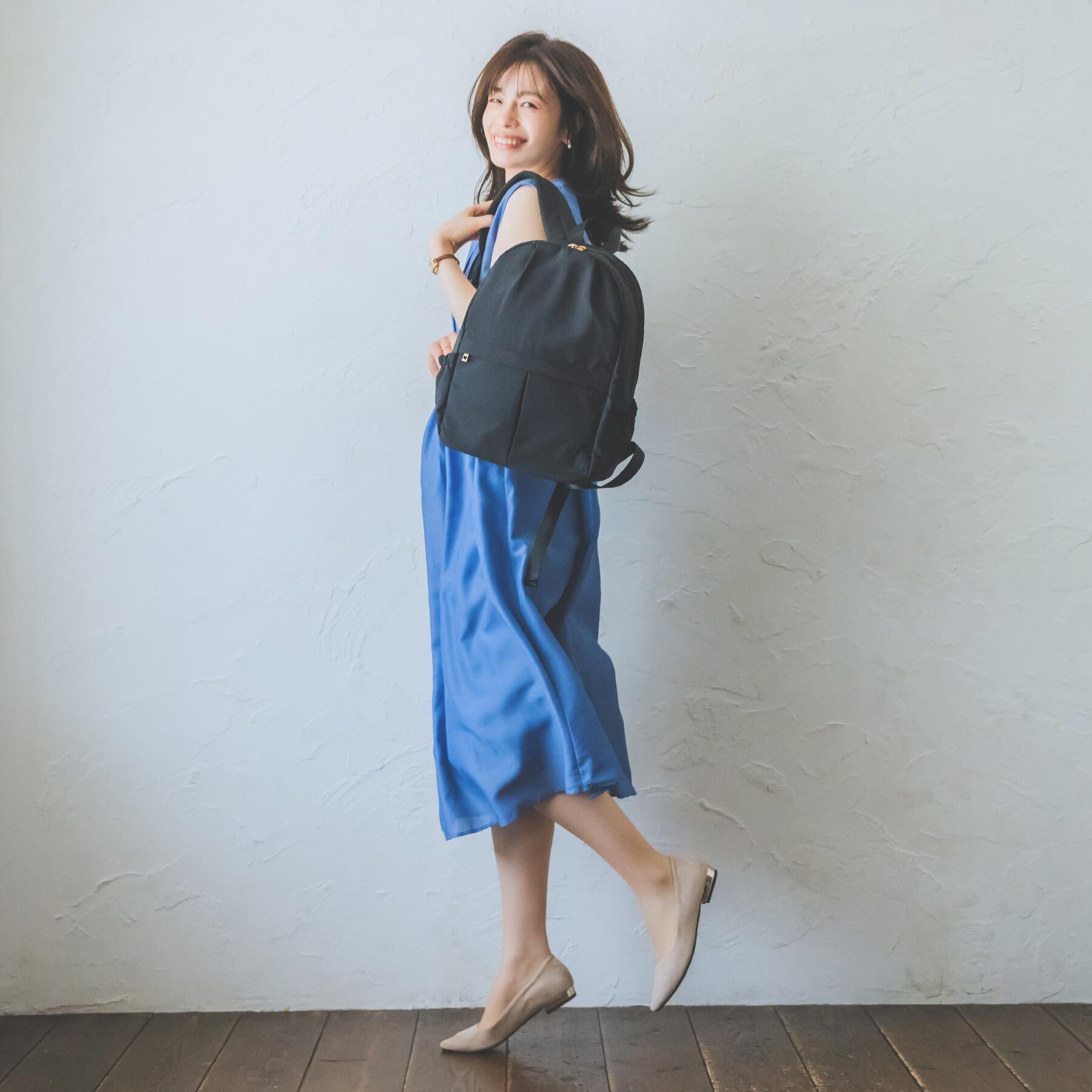 ITS&rsquo;DEMO「【A4対応／9ポケット】ふんわり軽量リュック」|リュック|