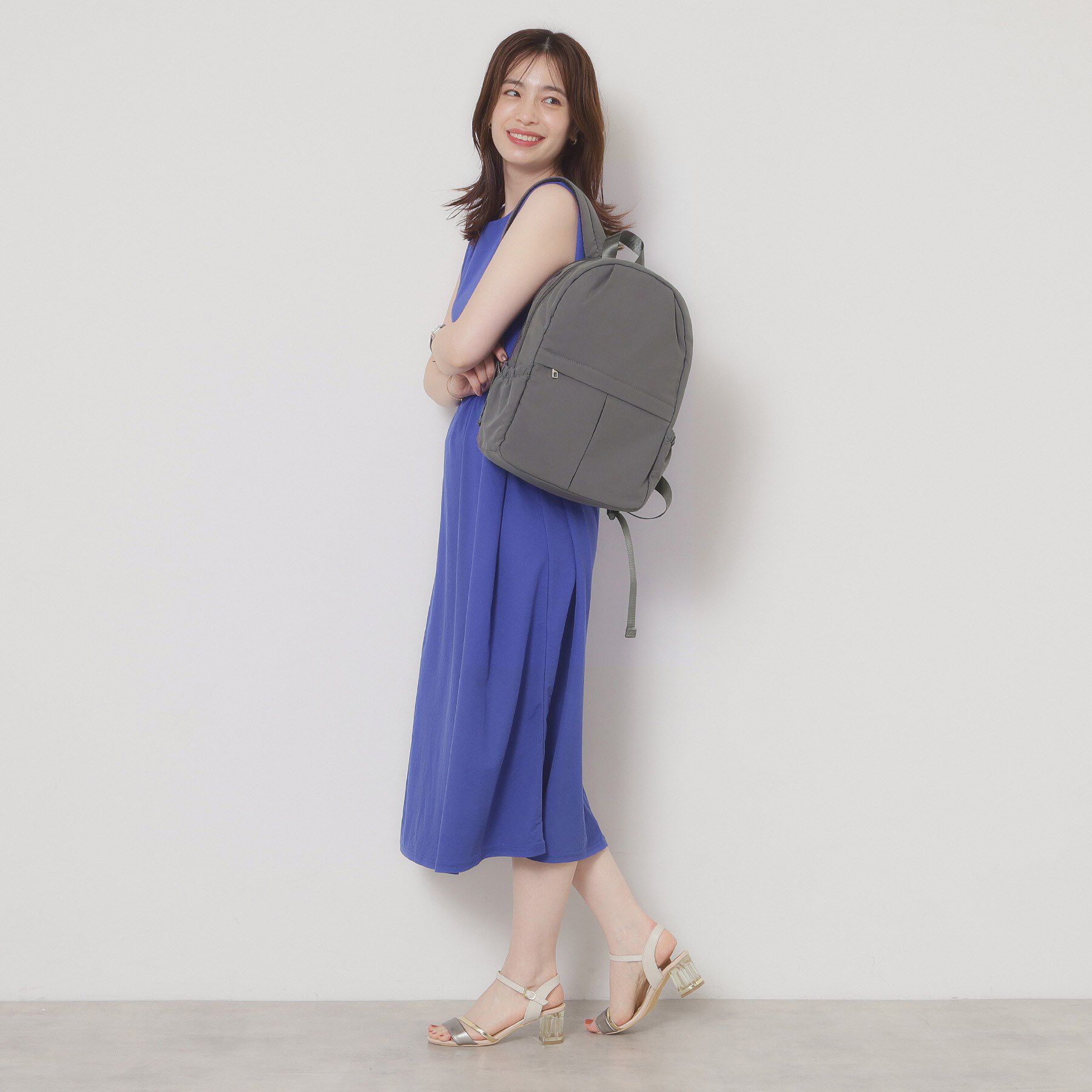 ITS&rsquo;DEMO「【A4対応／9ポケット】ふんわり軽量リュック」|リュック|