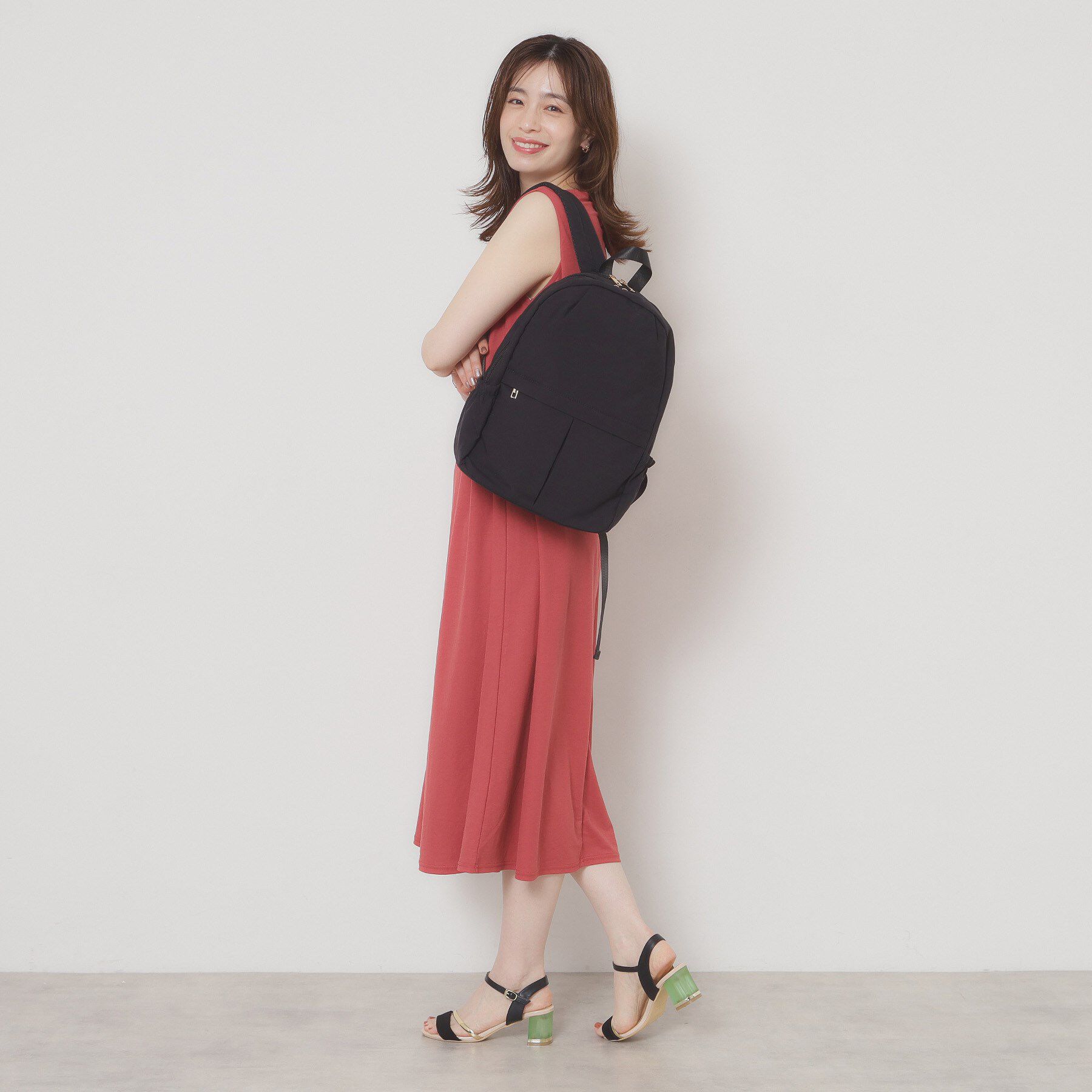 ITS&rsquo;DEMO「【A4対応／9ポケット】ふんわり軽量リュック」|リュック|