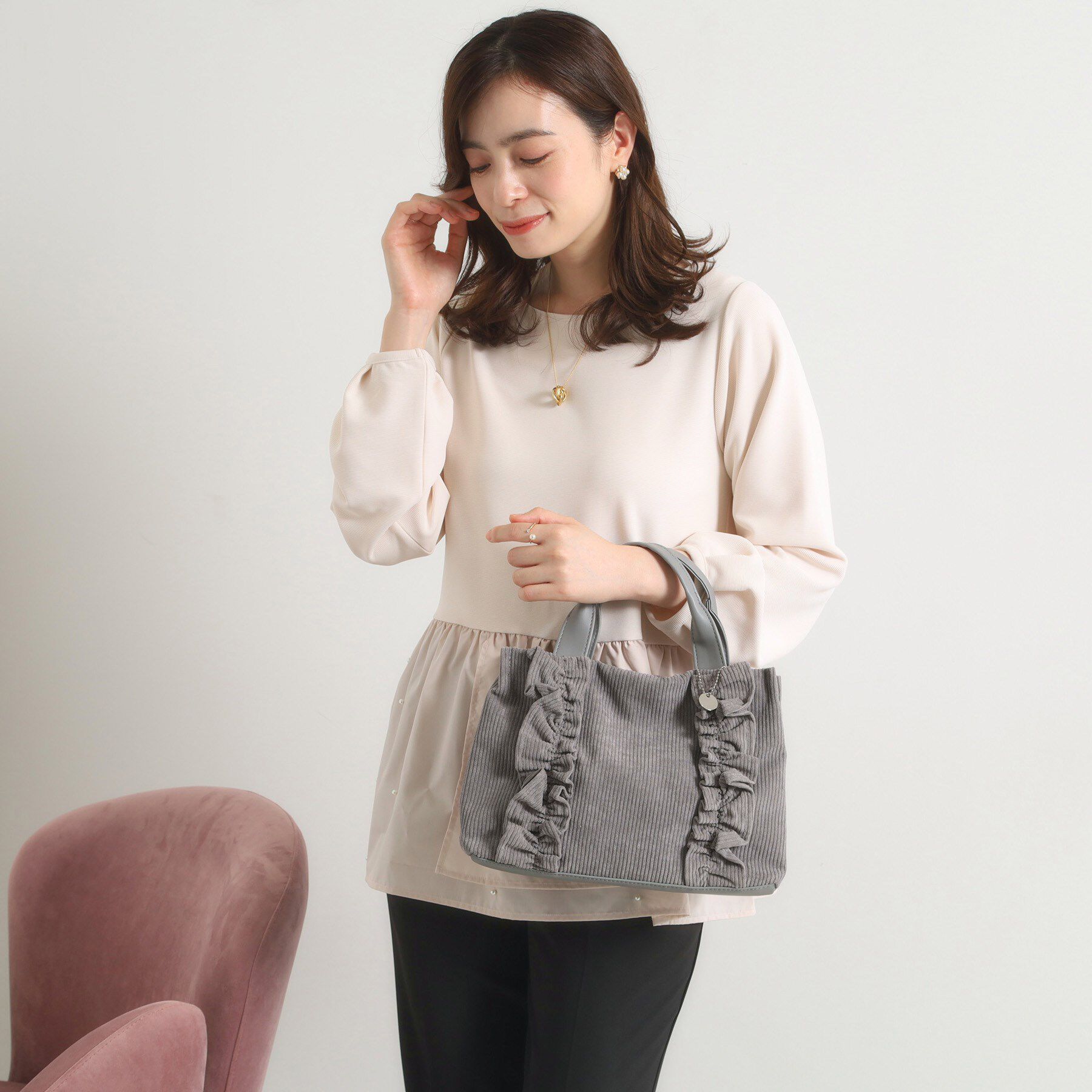 ITS&rsquo;DEMO「アソートフリルミニトート」|トートバッグ|