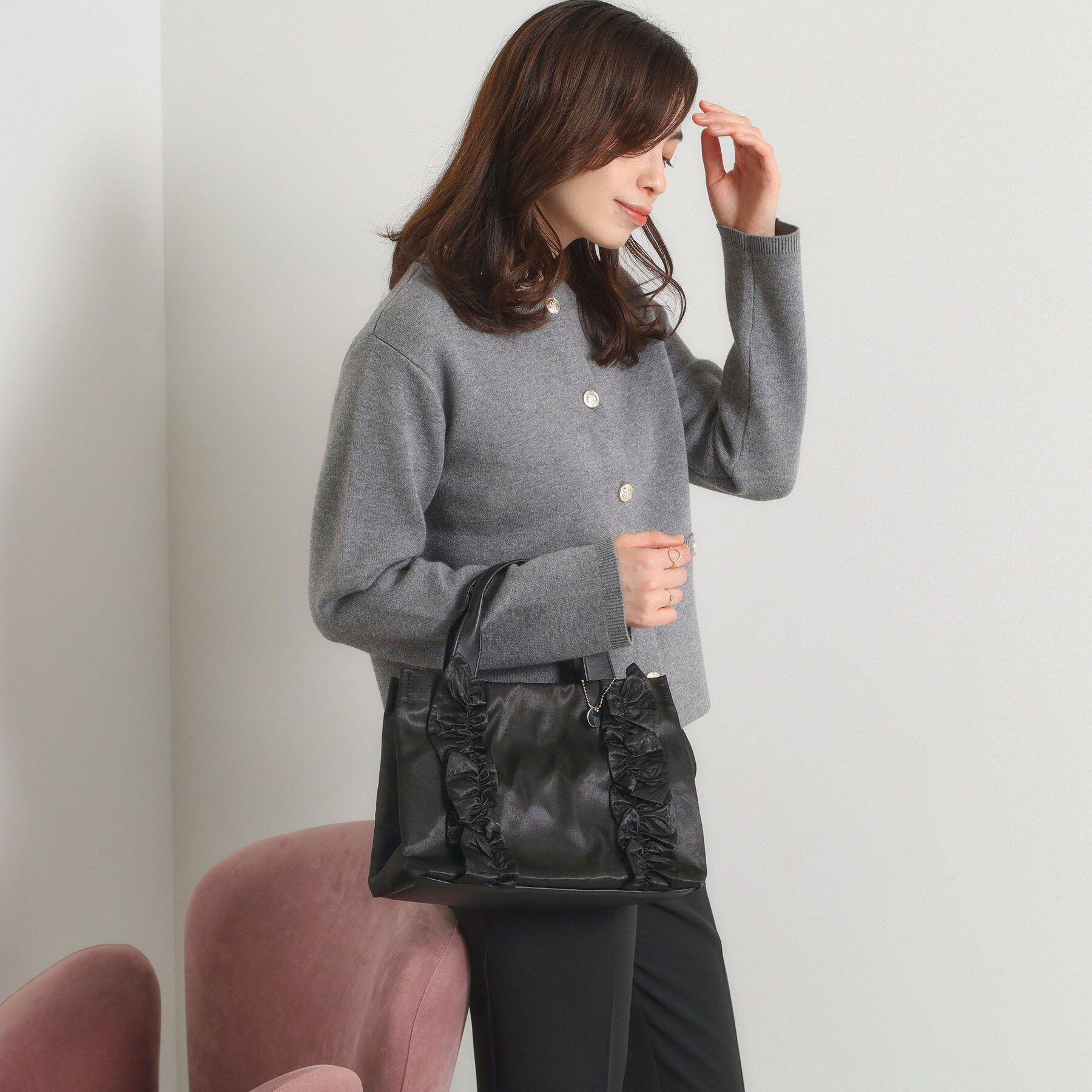 ITS&rsquo;DEMO「アソートフリルミニトート」|トートバッグ|