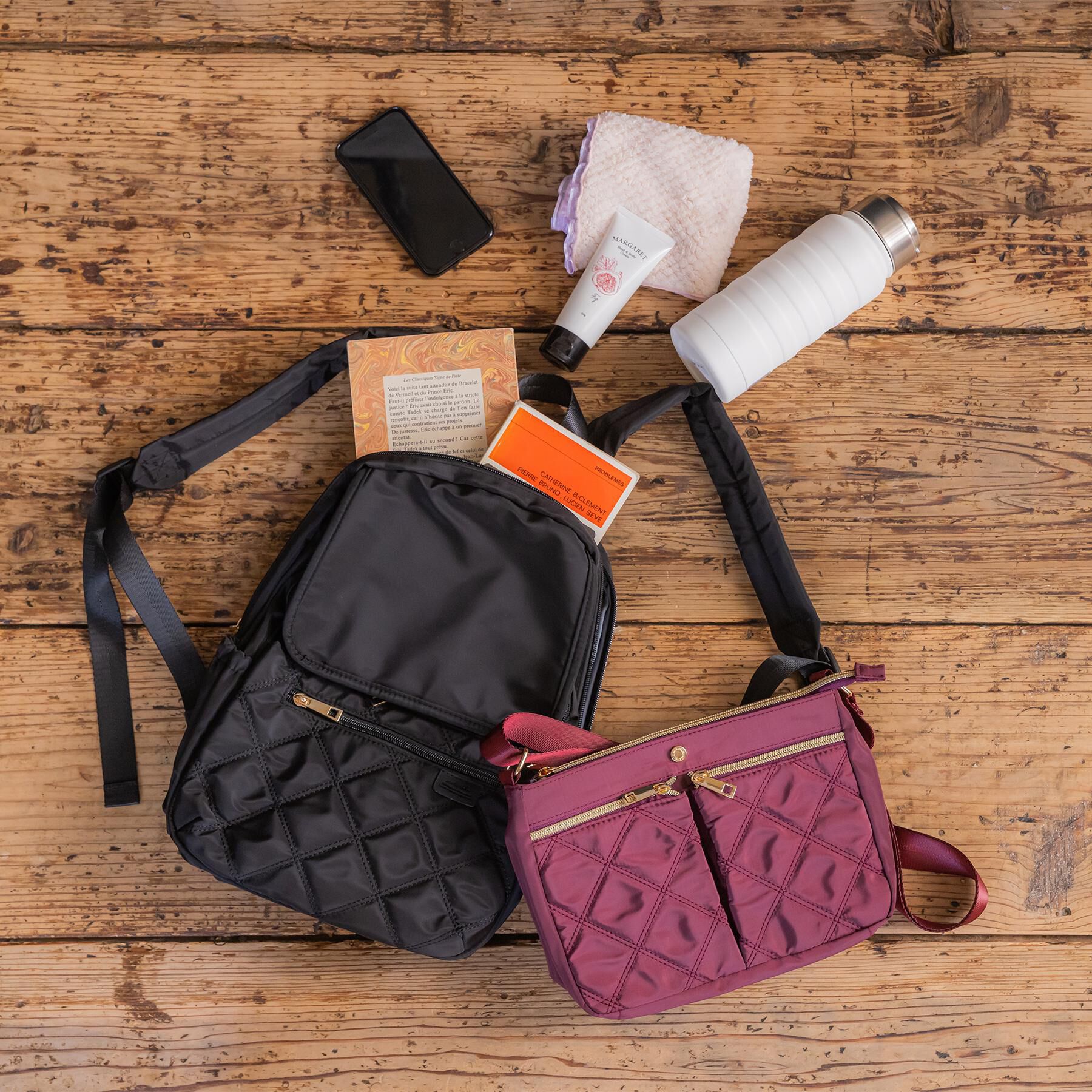 ITS&rsquo;DEMO「【10ポケット／A4】収納アドバイザーキルトリュック」|リュック|