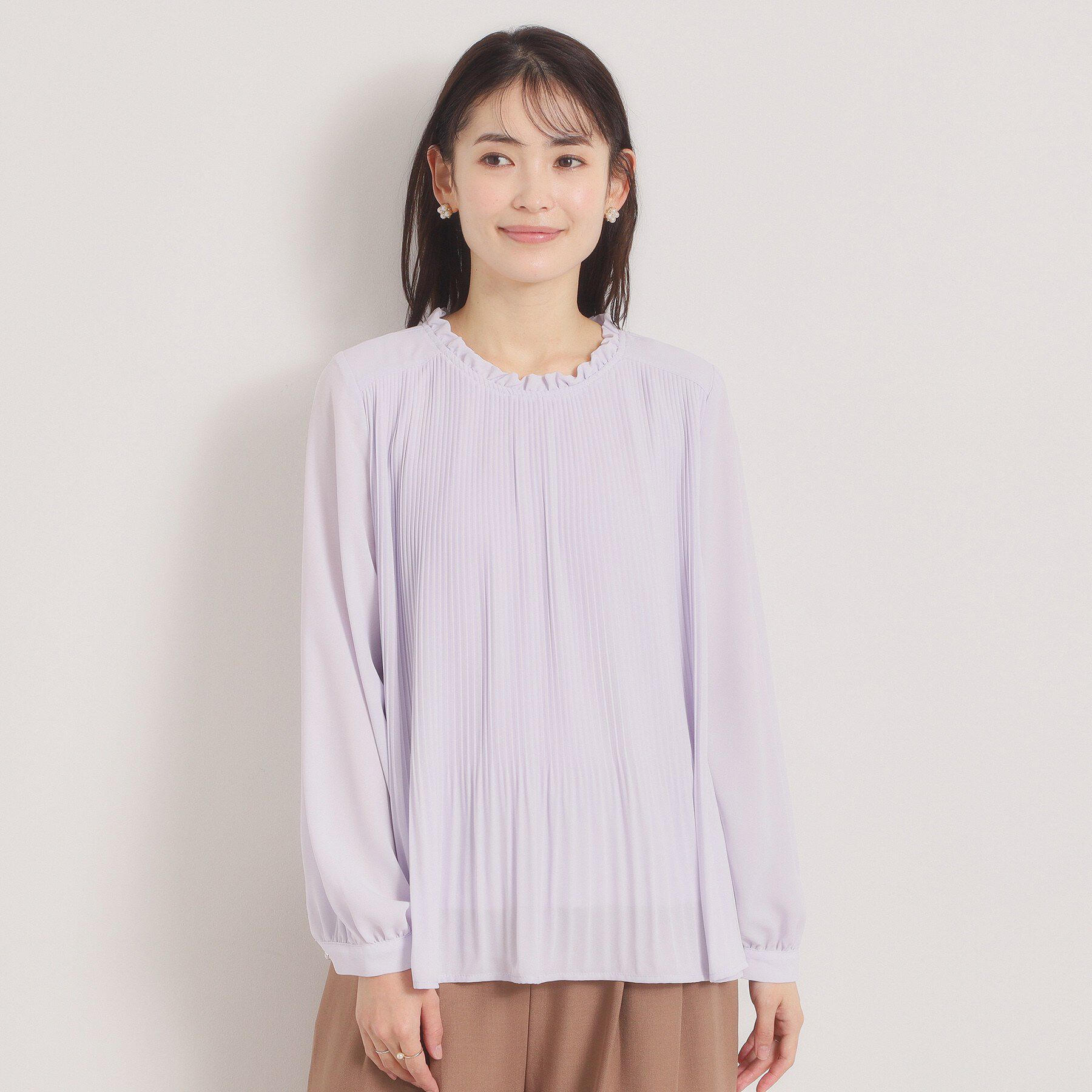 ITS&rsquo;DEMO「【入卒／手洗い可】プリーツブラウス」|シャツ・ブラウス|