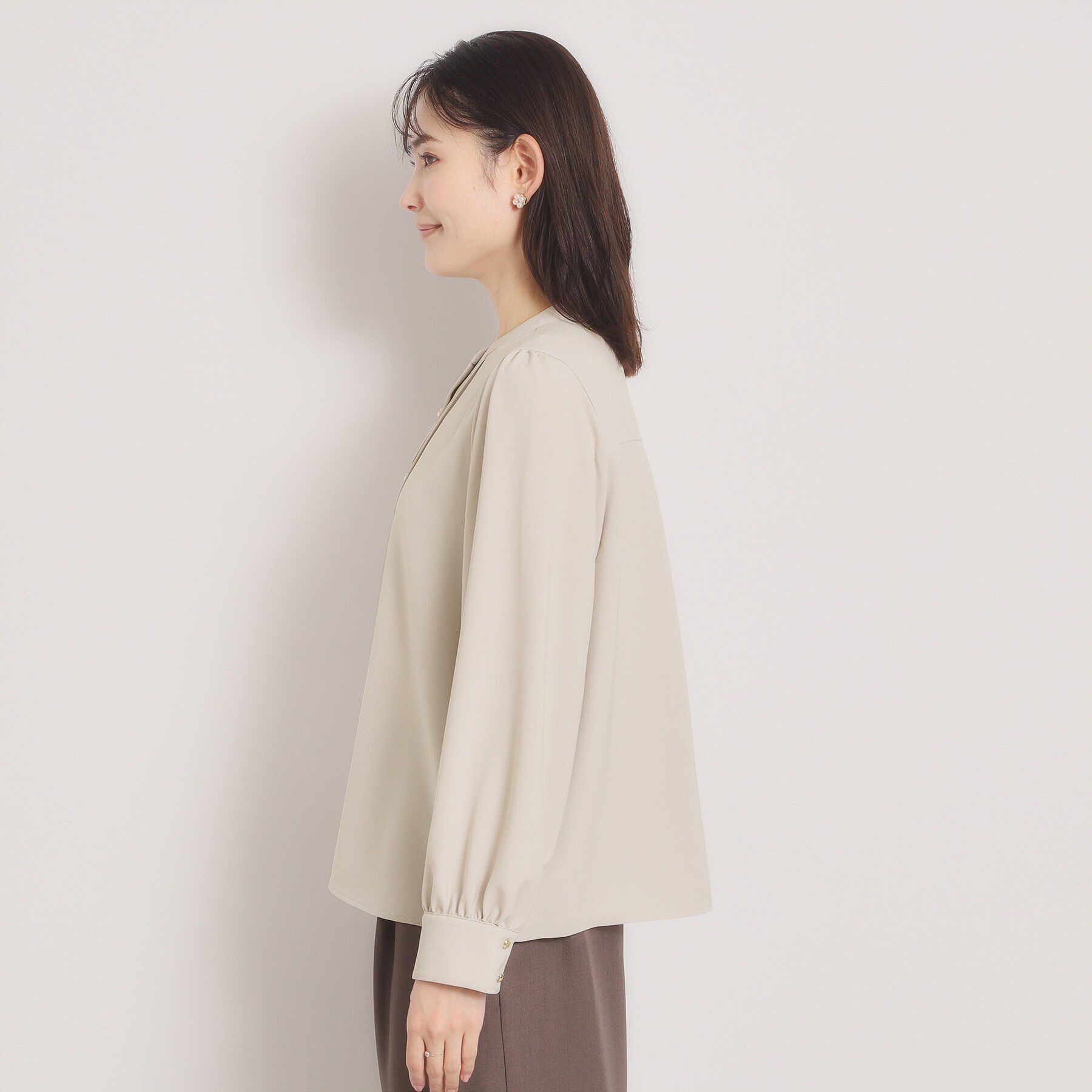 ITS&rsquo;DEMO「【入卒／手洗い可】フロントピンタックブラウス」|シャツ・ブラウス|