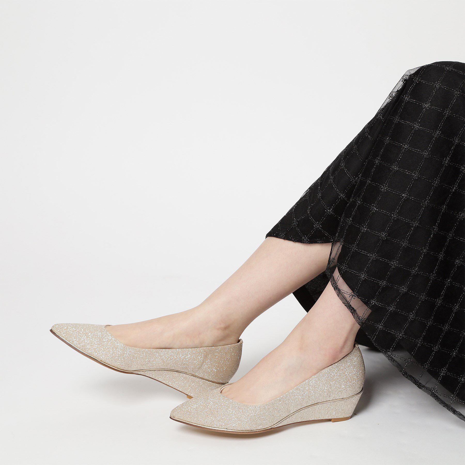 ESPERANZA「ポインテッドウェッジパンプス」|パンプス|