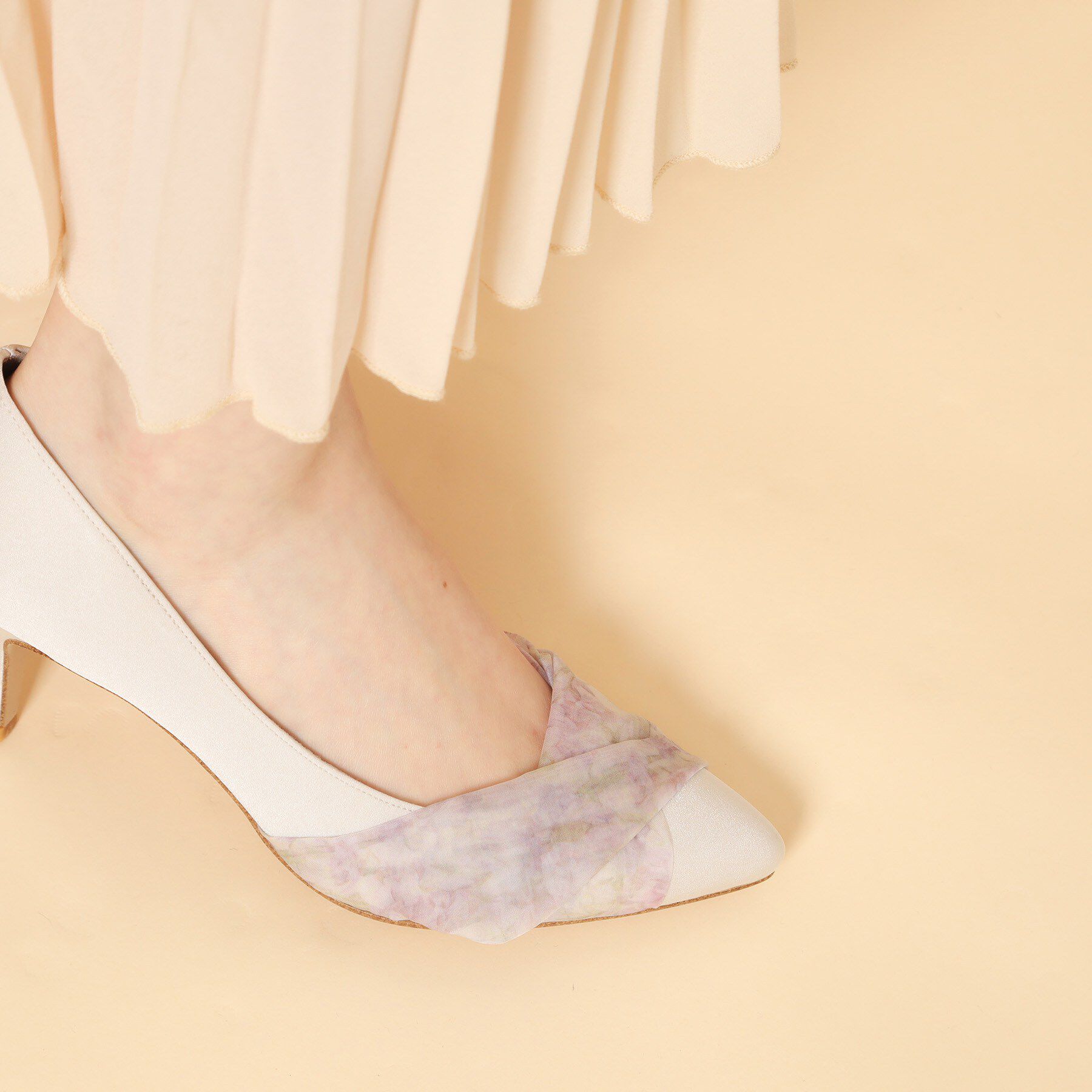 ESPERANZA「【Spring Collection】クロスシフォンリボンパンプス」|パンプス|