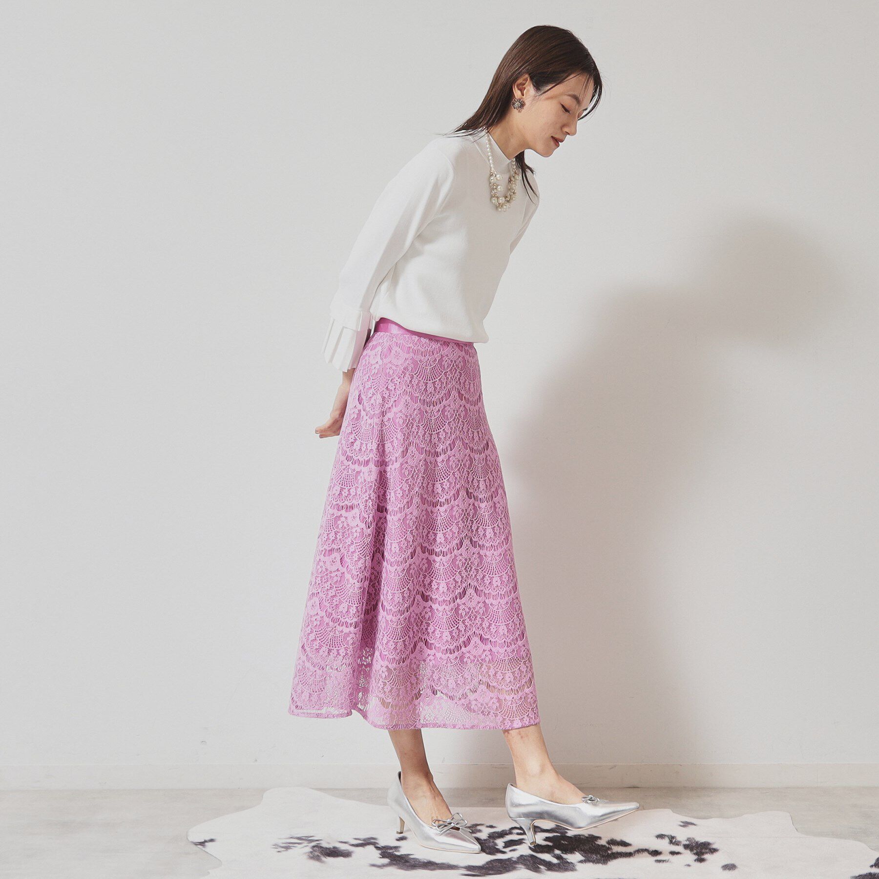 SunaUna「【セットアップ可／S～L】ふんわりフレアスカート」|スカート|