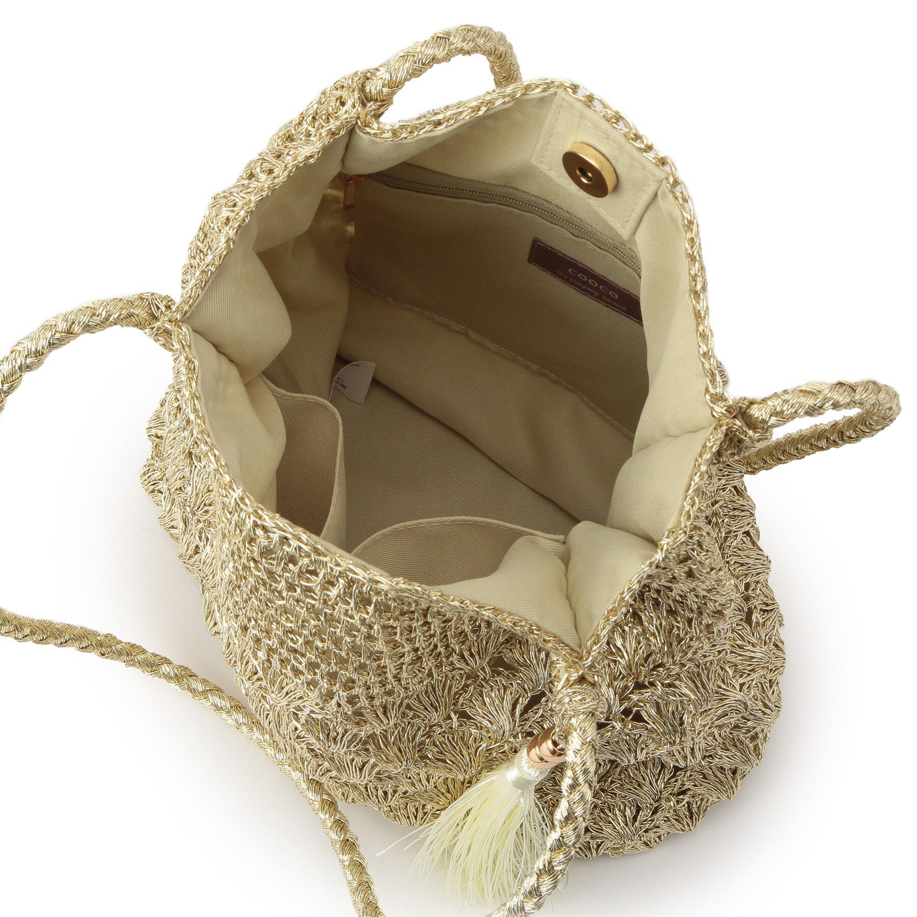 SunaUna「【こなれ見え！／肩掛け可能／軽量】メタリックトートバッグ」|トートバッグ|