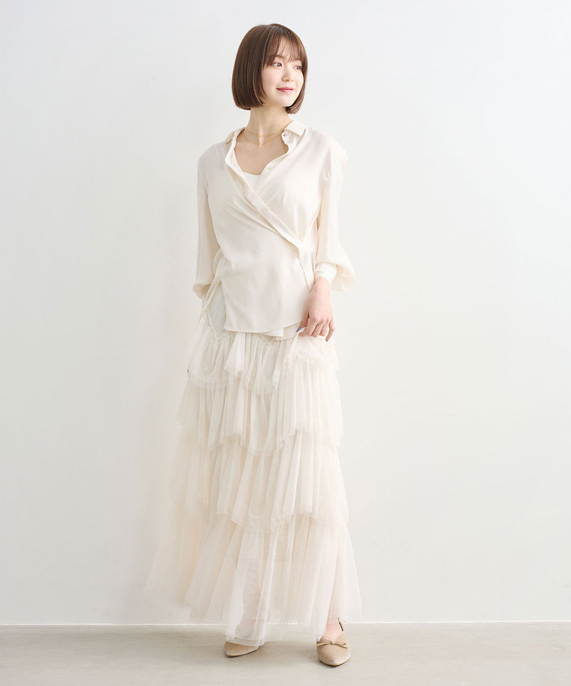 COCO DEAL「2WAYサテンシャツ」|シャツ・ブラウス|