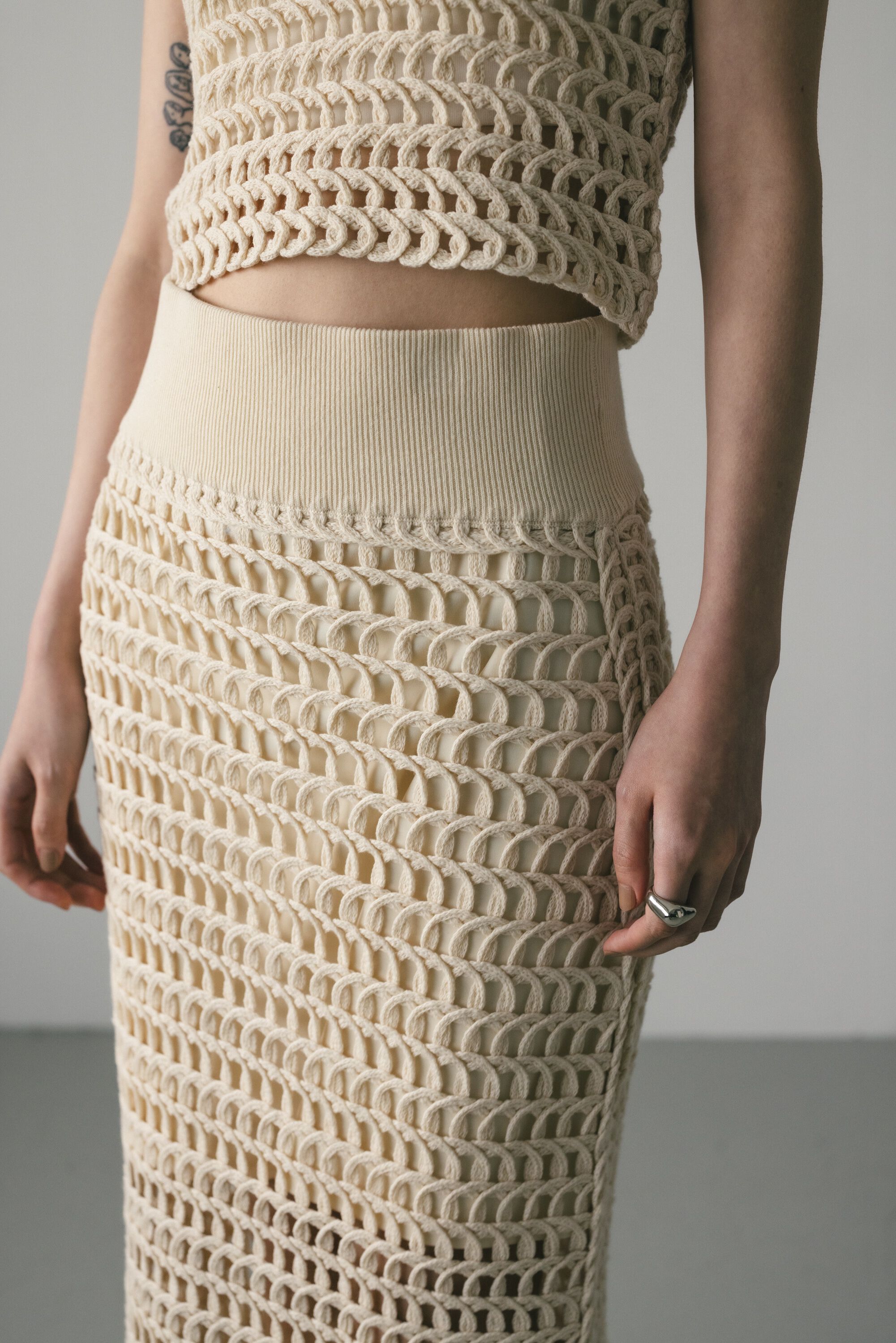 STYLEMIXER「テープヤーンニットタイトスカート」|スカート|