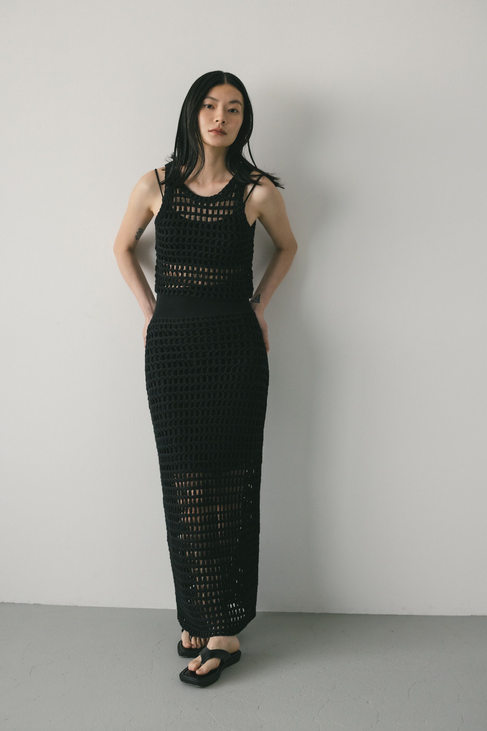 STYLEMIXER「テープヤーンニットタイトスカート」|スカート|